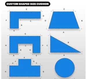 Shaped cushions